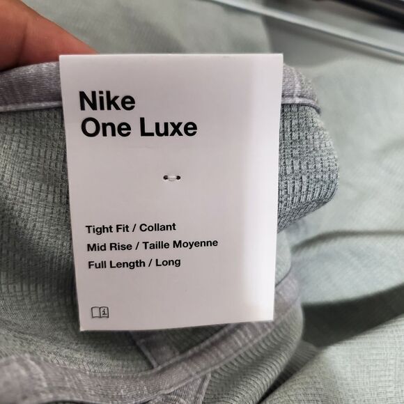 Nike Women's Sz M Dri-FIT One Luxe Leggings Pants Gray DD4553-073 NWT - Picture 13 of 14